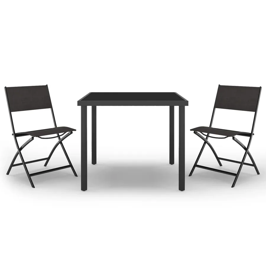 Outdoor Dining Set 3 pcs Steel - 2