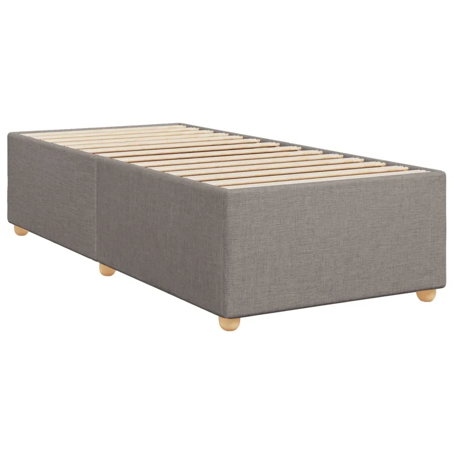 Sommier à lattes de lit avec matelas Taupe 80x200 cm Tissu - 8