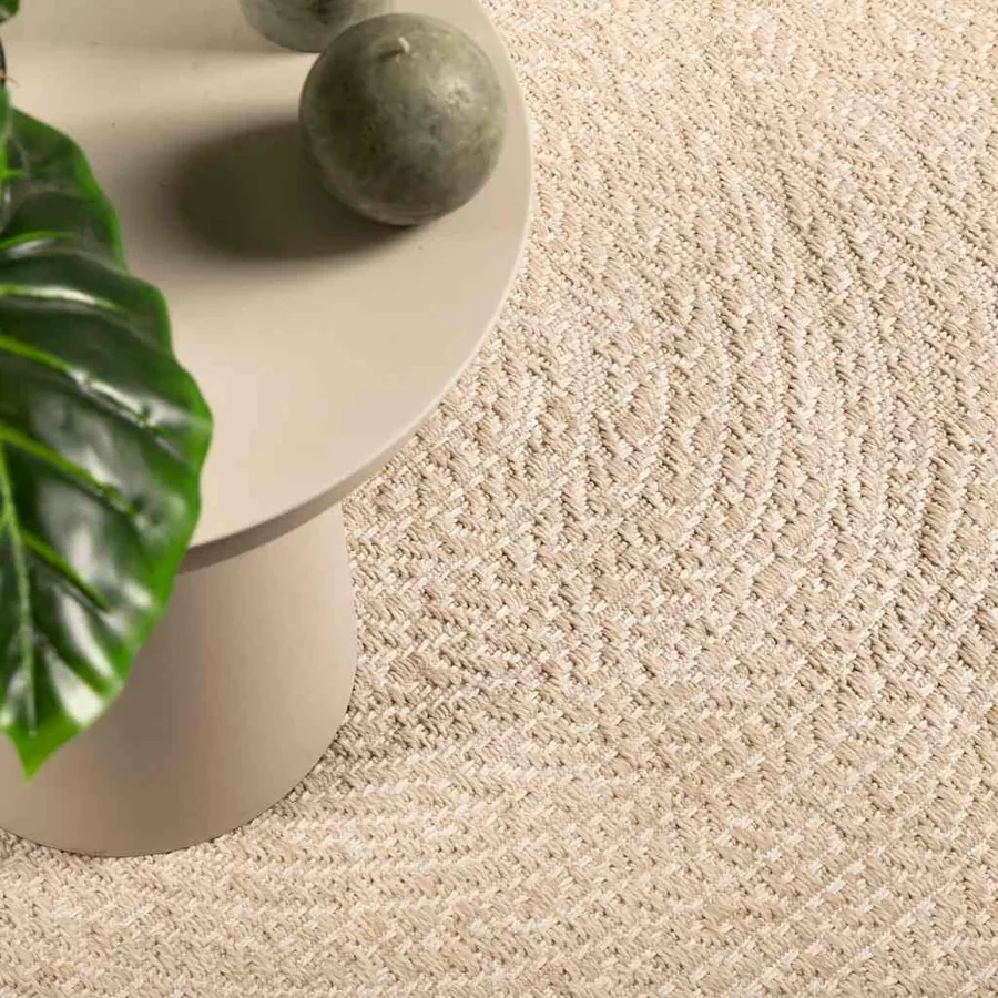 Tapis ZIZUR beige 120x170 cm aspect de jute intérieur extérieur
