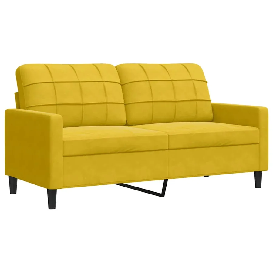 Ensemble de canapés 4 pcs avec coussins et traversins velours - 5