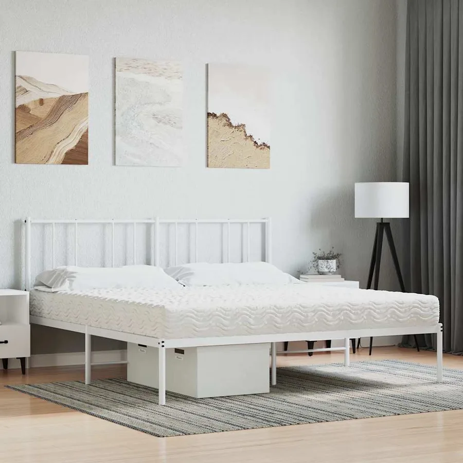 Matelas en mousse blanc 180x220 cm dureté H2 H3 - 2