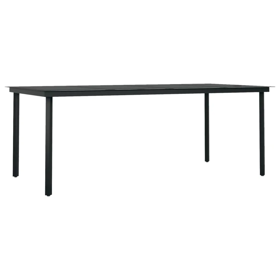 Ensemble à manger de jardin 7 pcs Noir - 5