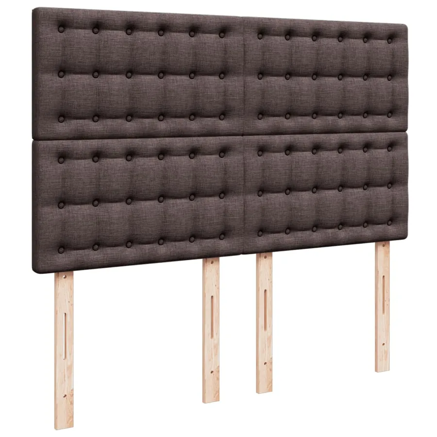 Sommier à lattes de lit avec matelas Marron foncé 160x200 cm - 8