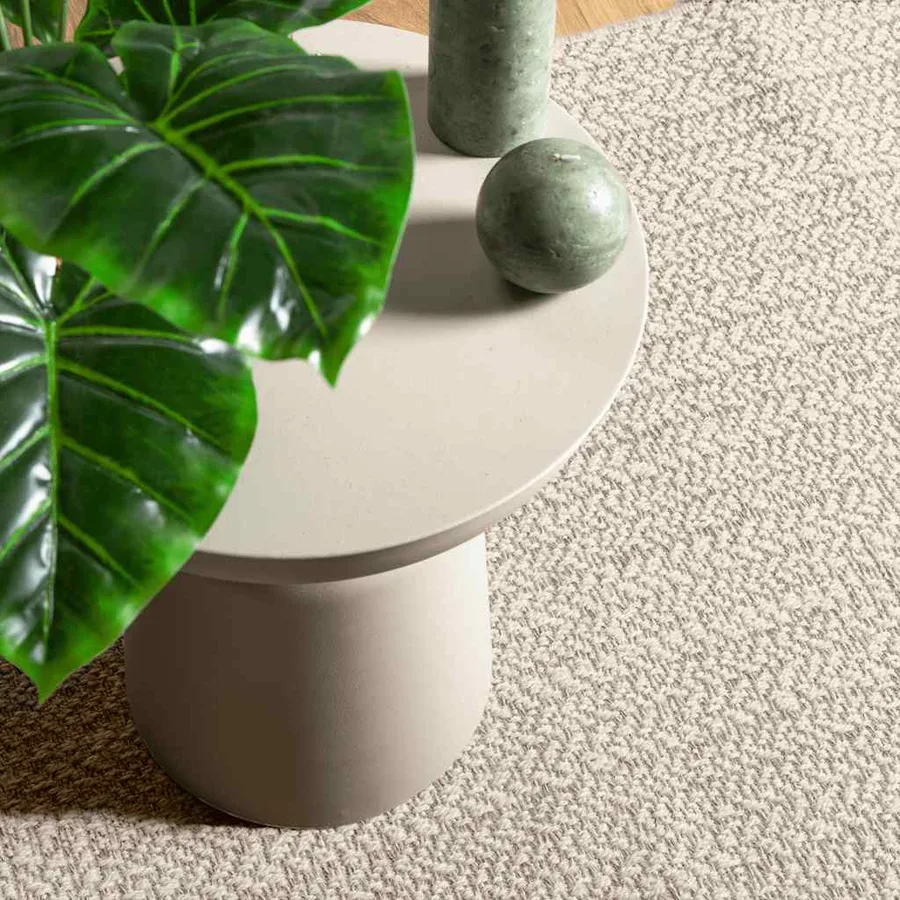 Tapis ZIZUR crème 100x200 cm aspect de jute intérieur extérieur - 2