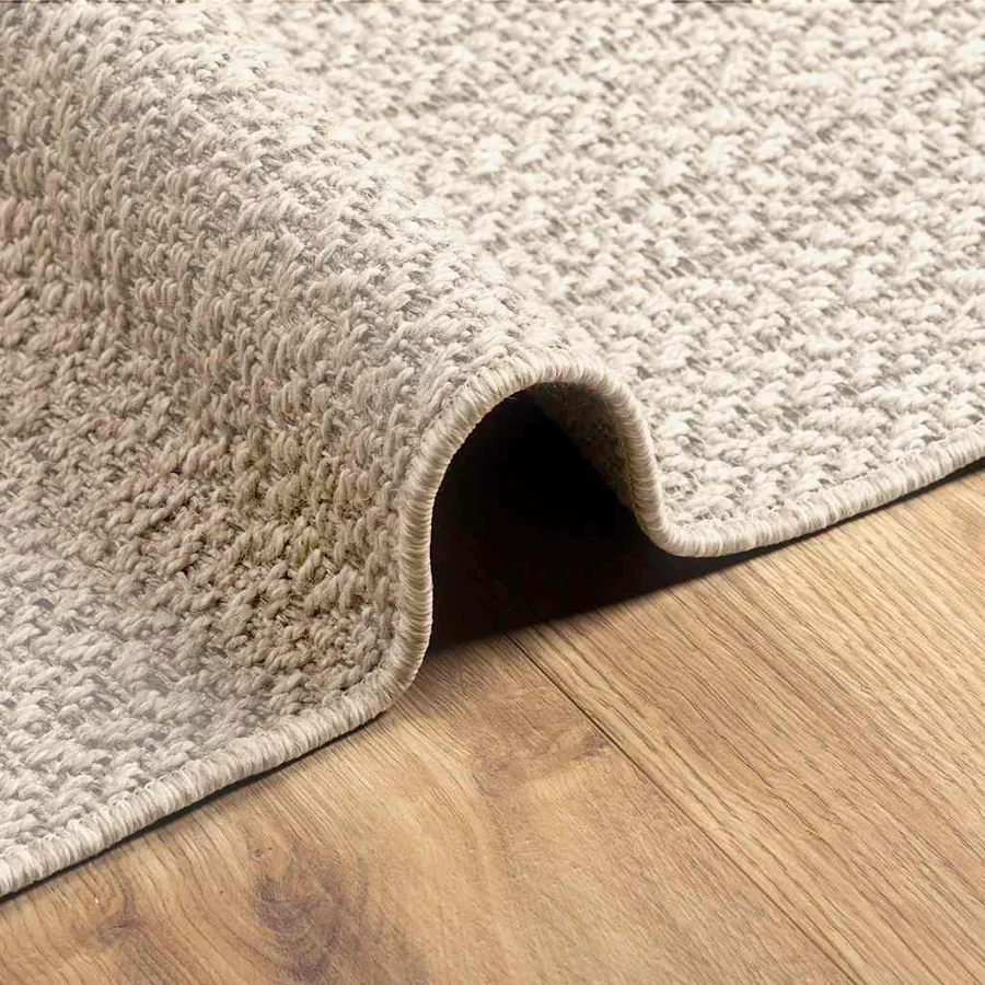 Tapis ZIZUR crème 100x200 cm aspect de jute intérieur extérieur - 6