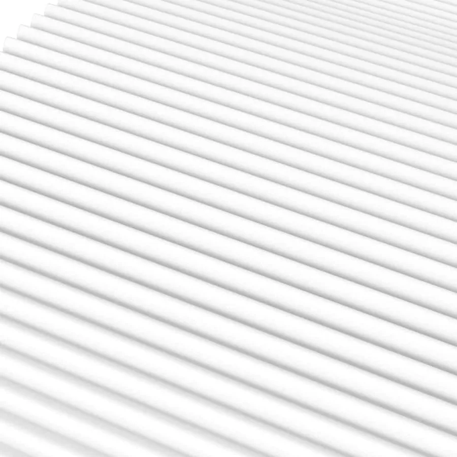 Matelas en mousse blanc 120x210 cm dureté H2 H3 - 5