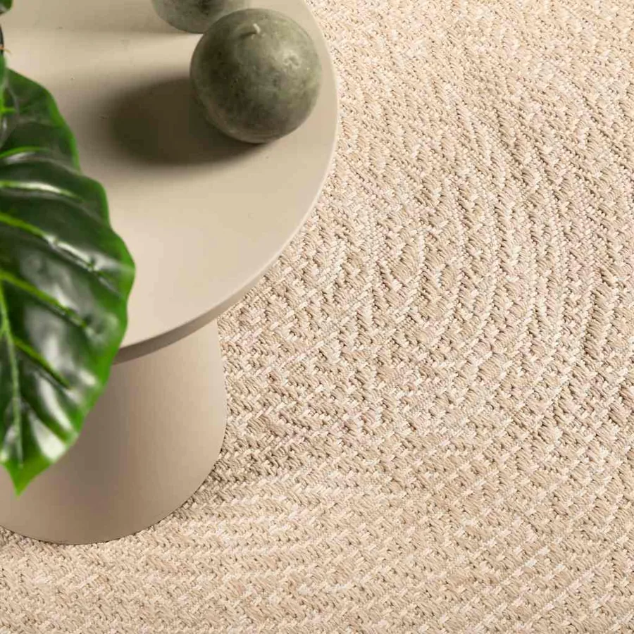 Tapis ZIZUR beige 200x290 cm aspect de jute intérieur extérieur