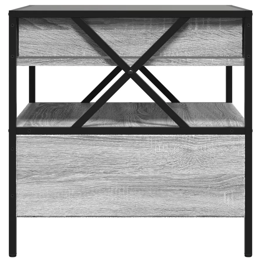 Table basse avec LED Infinity sonoma gris 50x50x51 cm - 8