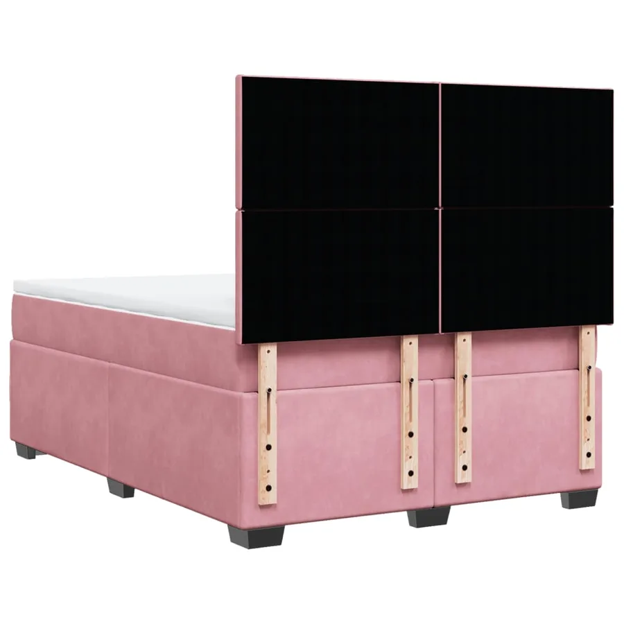 Sommier à lattes de lit avec matelas Rose 160x200 cm Velours - 12