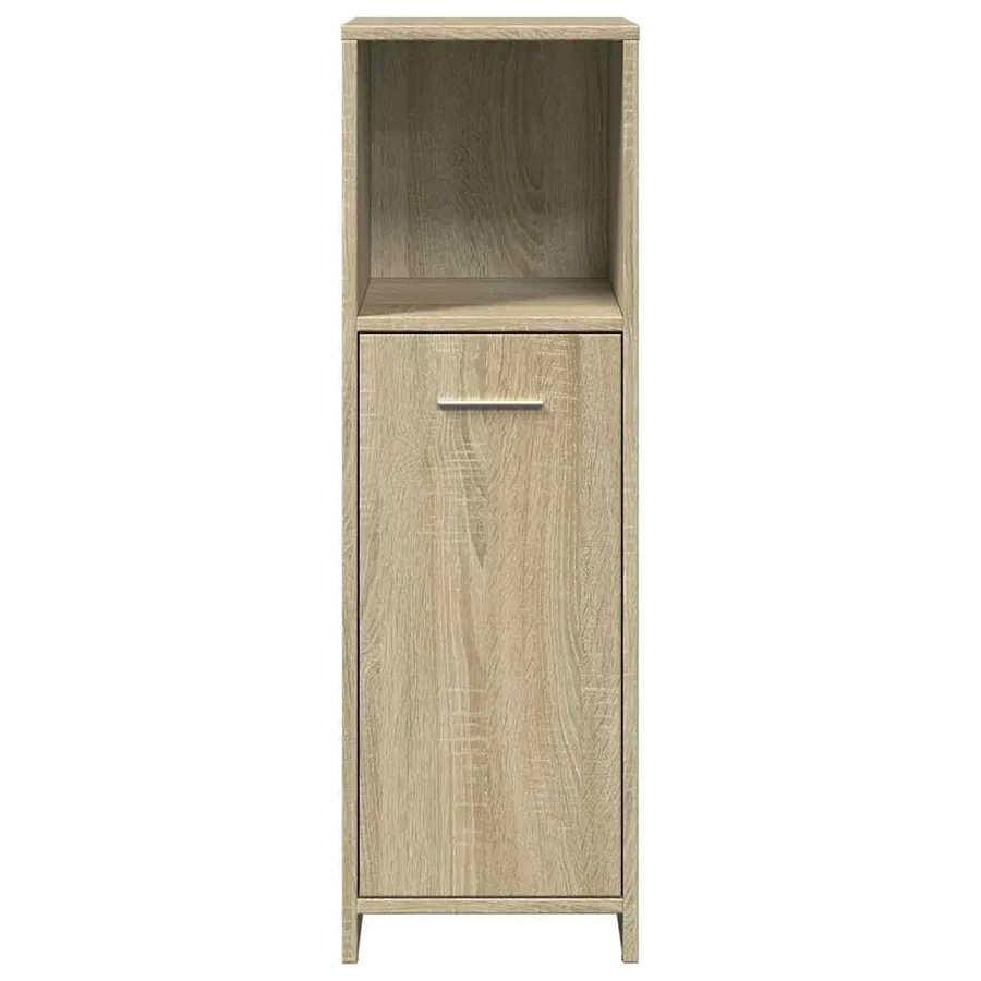 Armoire de salle de bain Chêne sonoma 30x30x95 cm Aggloméré - 4