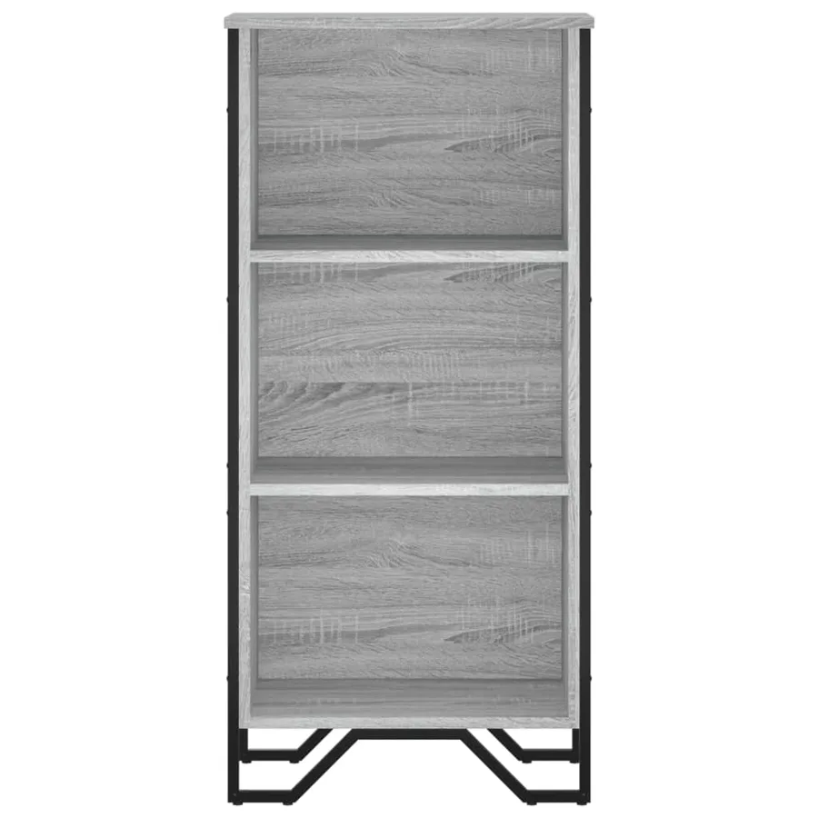 Bibliothèque sonoma gris 50x31x106 cm bois d'ingénierie - 4