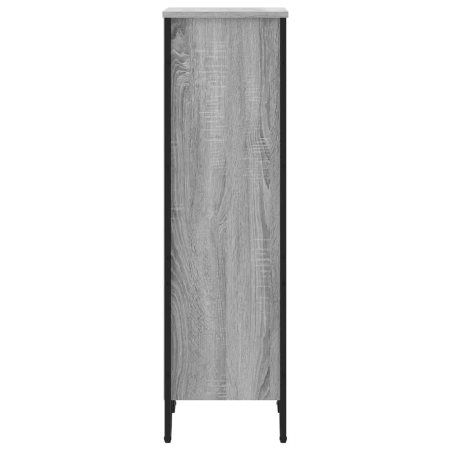 Bibliothèque sonoma gris 50x31x106 cm bois d'ingénierie - 5