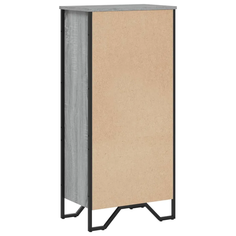 Bibliothèque sonoma gris 50x31x106 cm bois d'ingénierie - 6