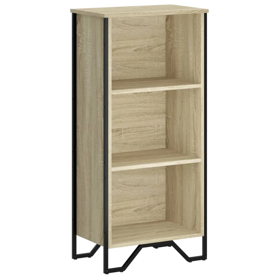Bibliothèque chêne sonoma 50x31x106 cm bois d'ingénierie - 2