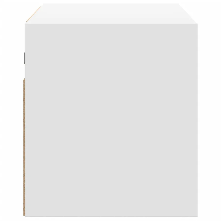 Meuble TV mural avec lumières LED blanc 100x31x35 cm - 7