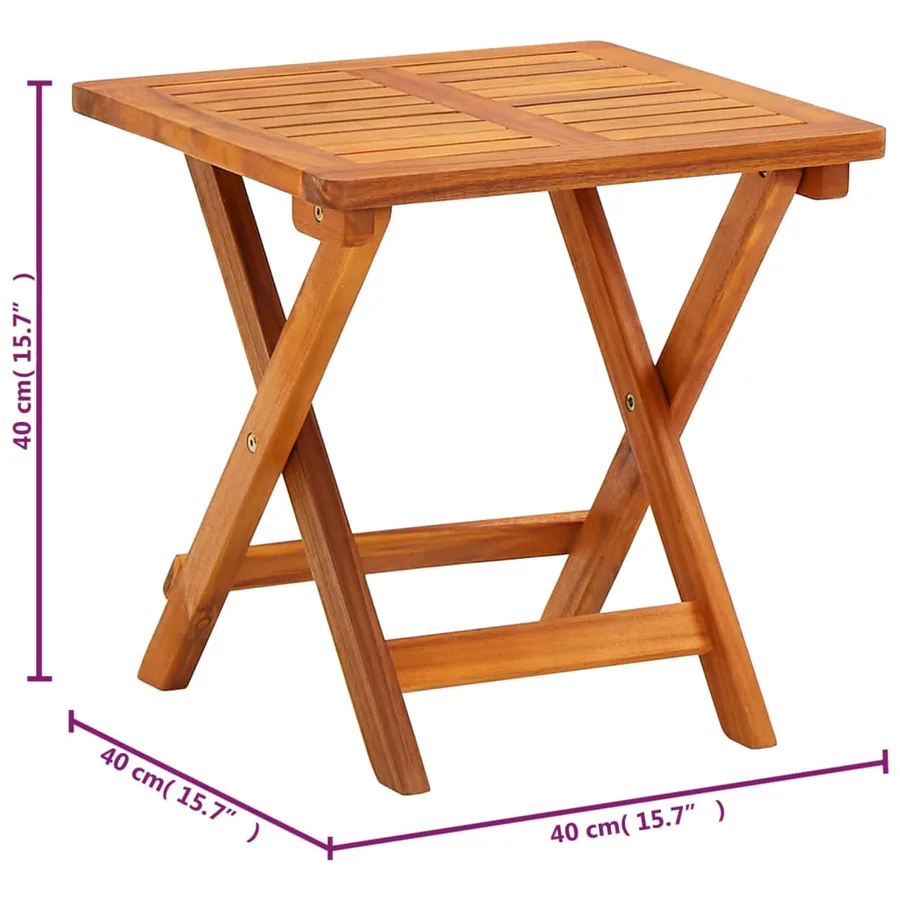 Chaises longues lot de 2 avec table et coussins Acacia solide - 19