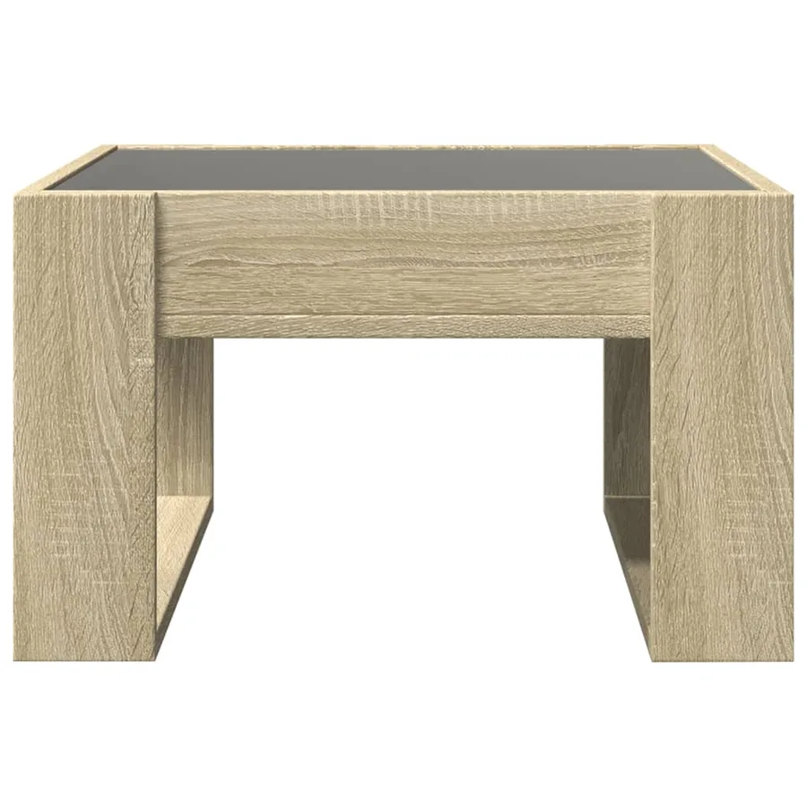 Table basse avec LED infini chêne sonoma 50x53x30 cm - 7