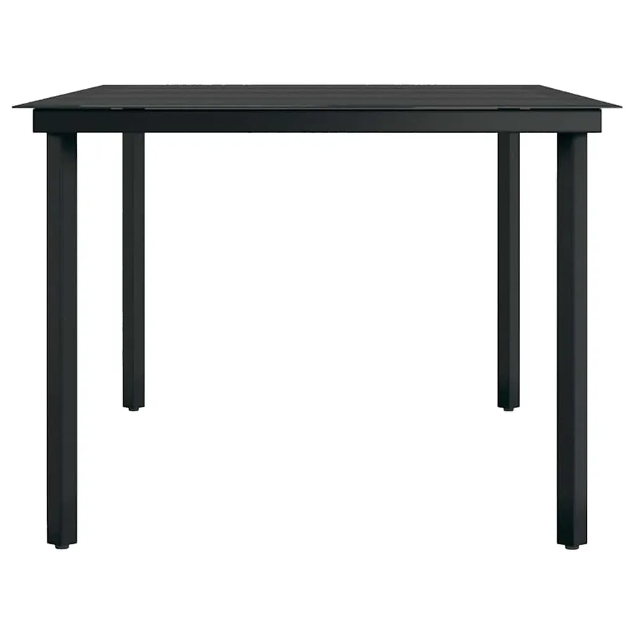 Ensemble à manger de jardin 9 pcs Marron et noir - 7