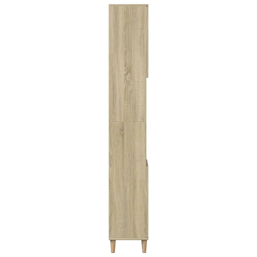 Armoire salle de bain chêne sonoma 30x30x190 cm - 5