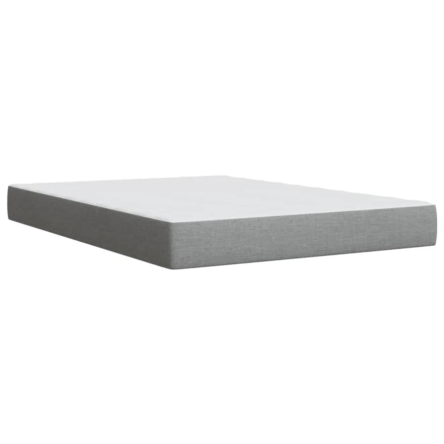 Sommier à lattes de lit avec matelas Gris clair 160x200cm Tissu - 9