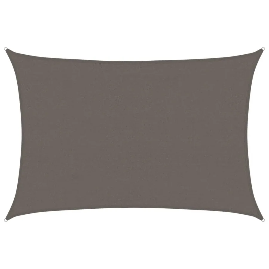 Voile d'ombrage 160 g/m² Anthracite 4x5 m PEHD - 2