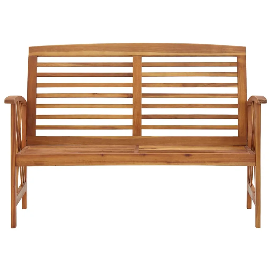 Banc de jardin 119 cm bois d'acacia solide - 2