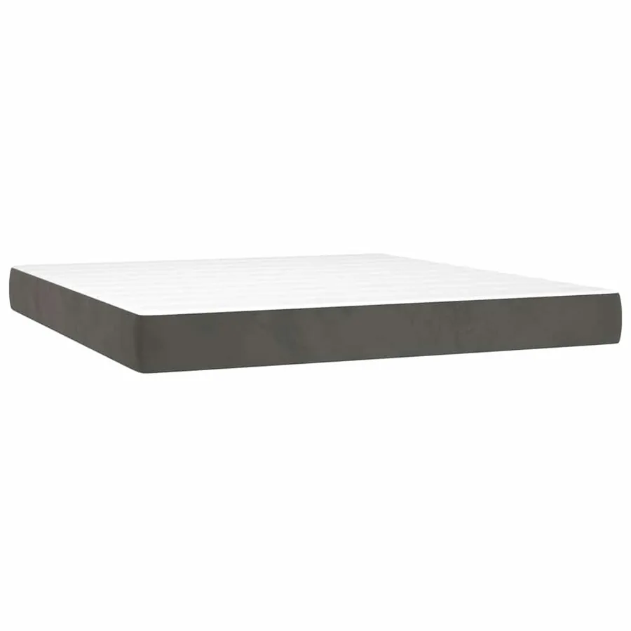 Matelas à ressorts ensachés 160 x 210 cm Gris foncé - 2