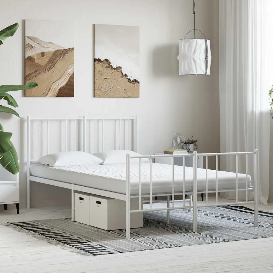 Matelas en mousse blanc 140x210 cm 7 zones dureté 20 ILD - 2