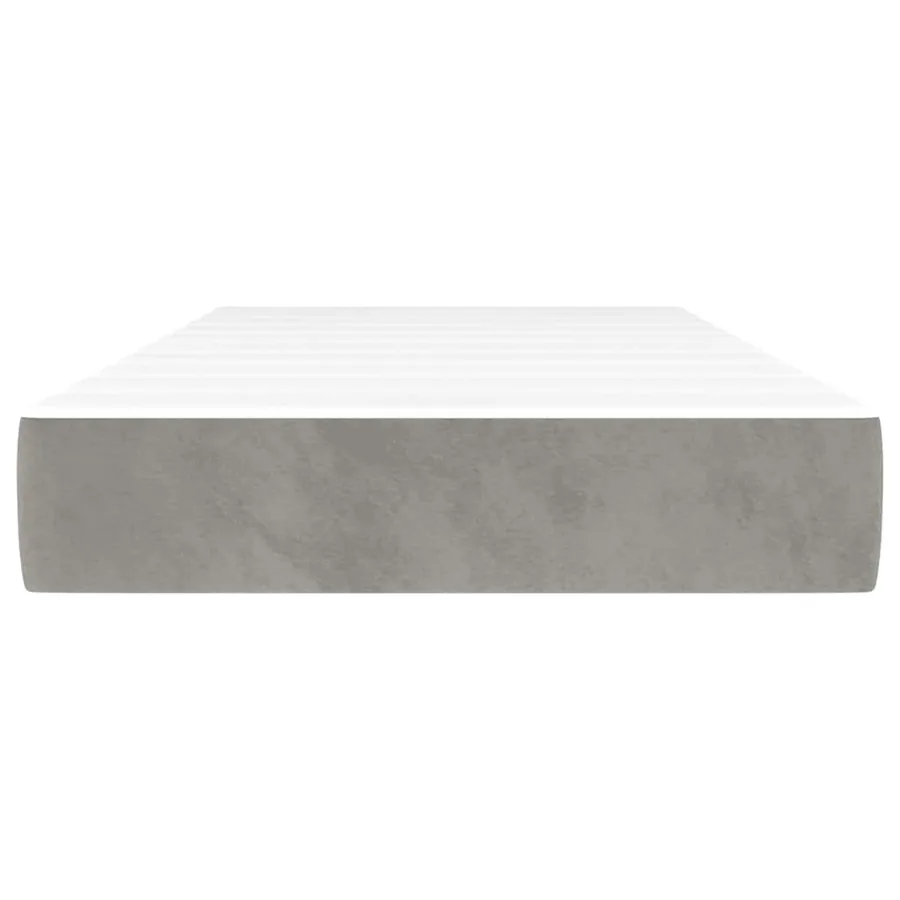 Matelas à ressorts ensachés 80 x 220 cm Gris clair - 3