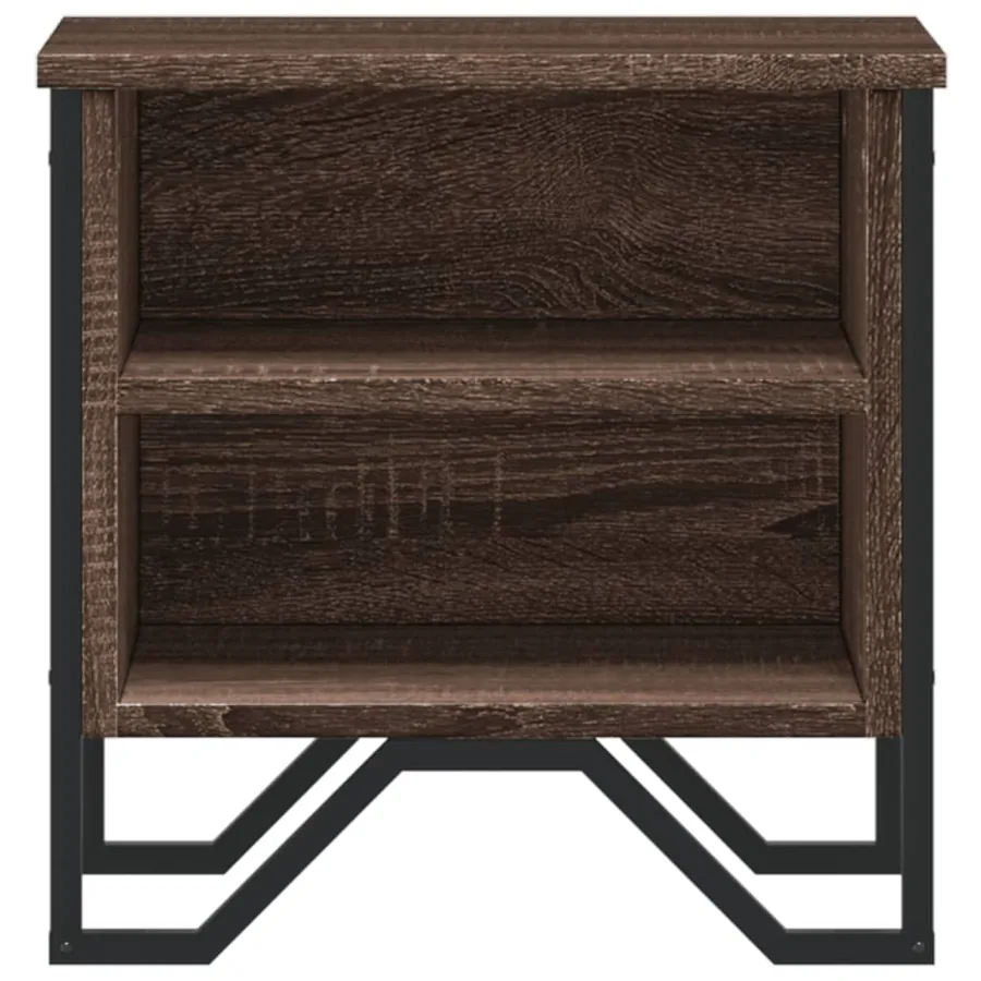Tables de chevet 2pcs chêne marron 40x30x40cm bois d'ingénierie - 5