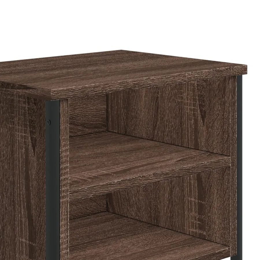 Tables de chevet 2pcs chêne marron 40x30x40cm bois d'ingénierie - 8