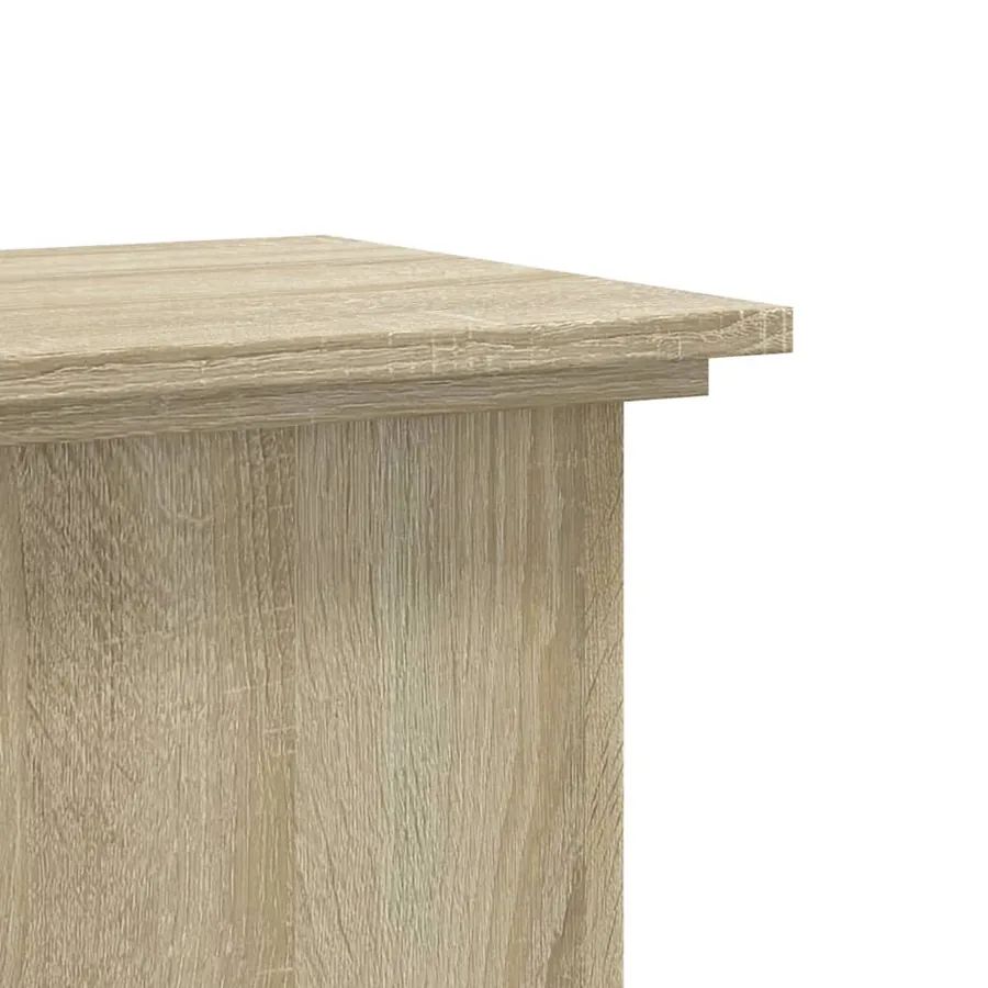 Support pour plantes chêne sonoma 33x33x60 cm bois d'ingénierie - 6