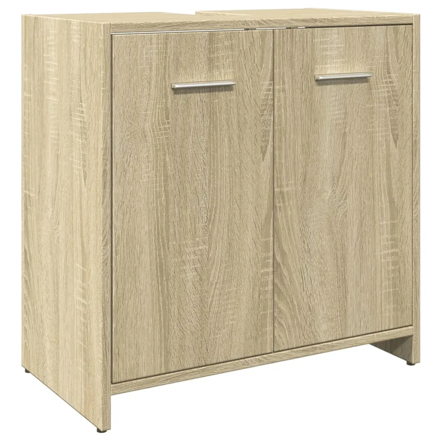 Ensemble de meubles de salle de bain 3 pcs chêne sonoma - 8
