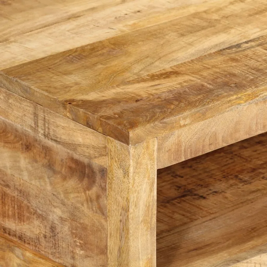 Table basse 80x55x30 cm bois de manguier massif - 4