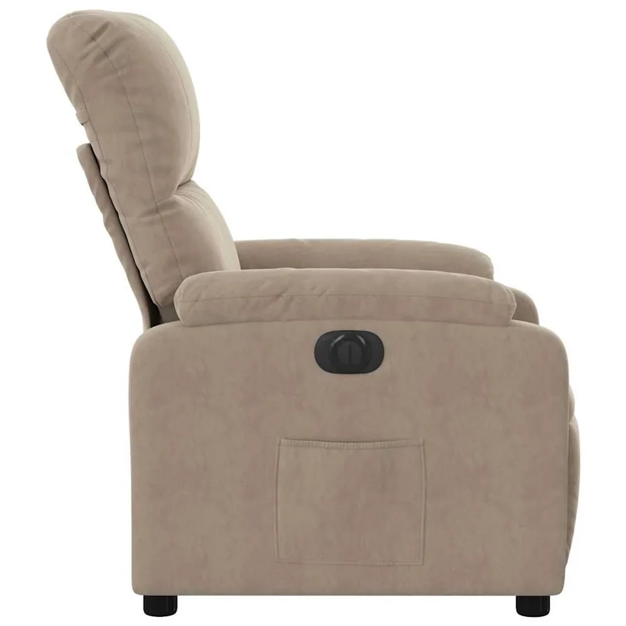 Fauteuil inclinable électrique taupe tissu microfibre - 10