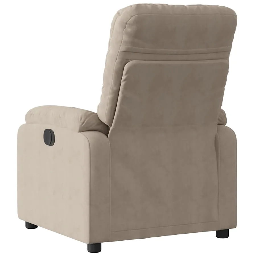 Fauteuil inclinable électrique taupe tissu microfibre - 5