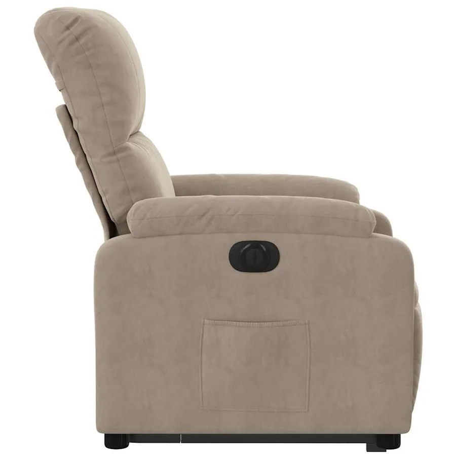 Fauteuil inclinable électrique taupe tissu microfibre - 10