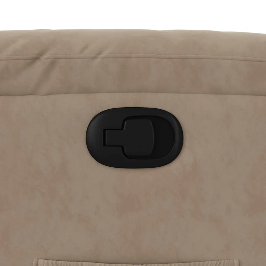 Fauteuil inclinable taupe tissu microfibre - 12