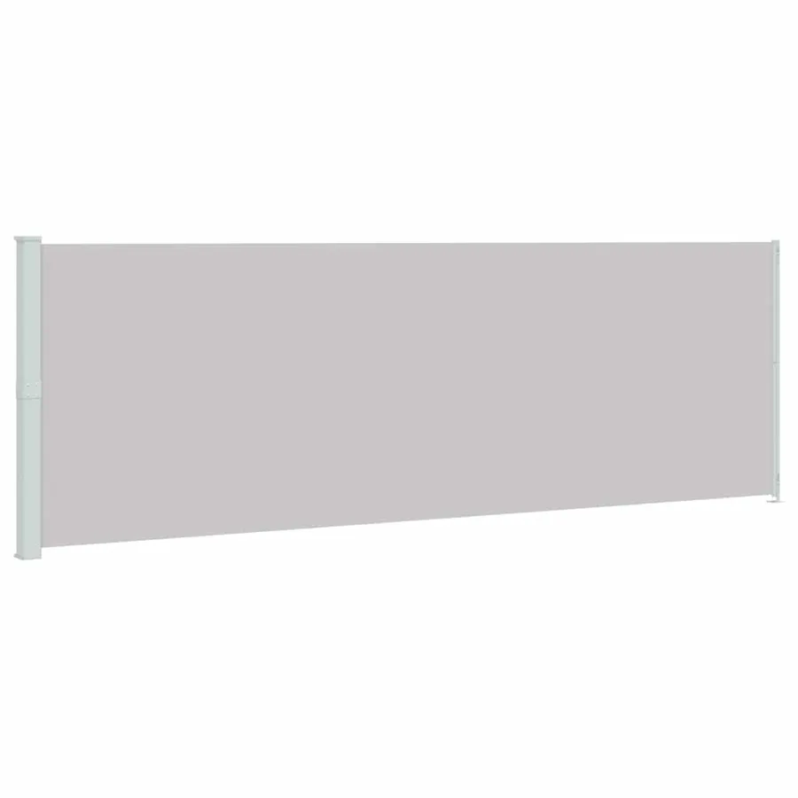 Auvent latéral rétractable de patio 200x600 cm Gris - 2