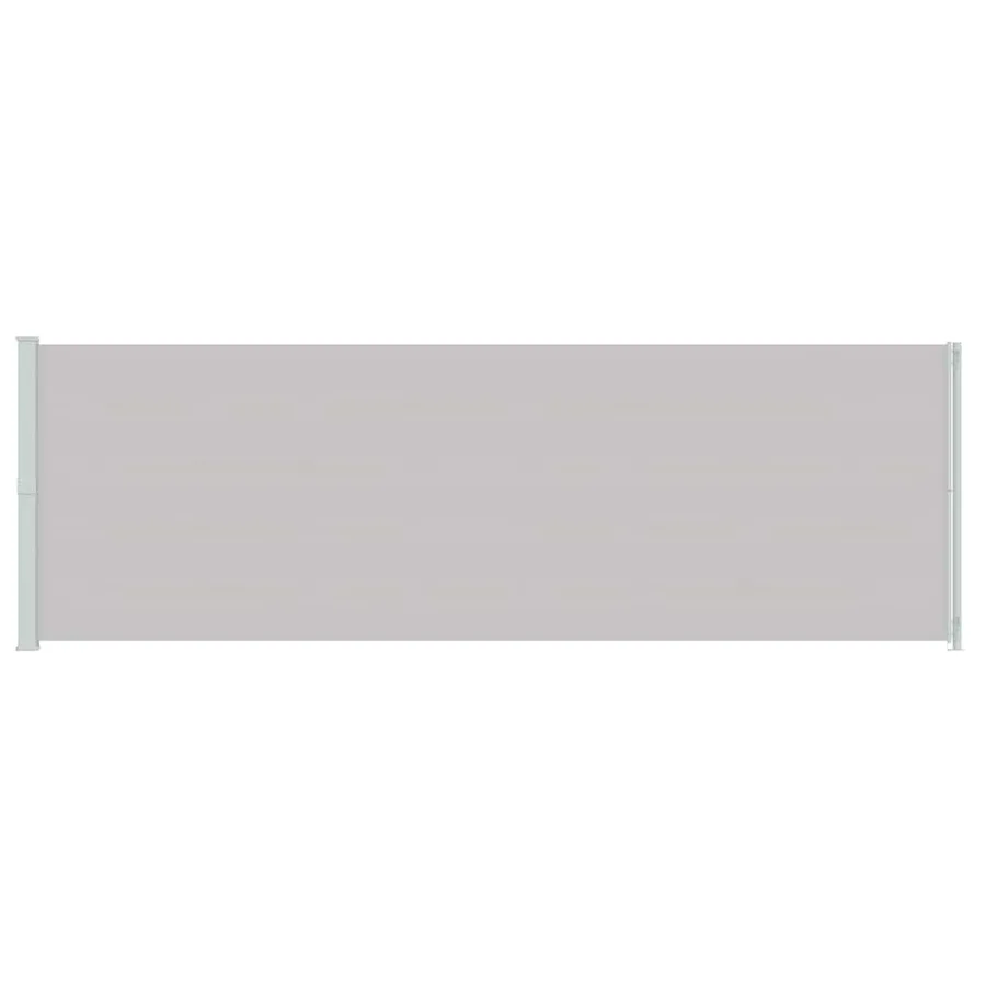 Auvent latéral rétractable de patio 200x600 cm Gris - 4