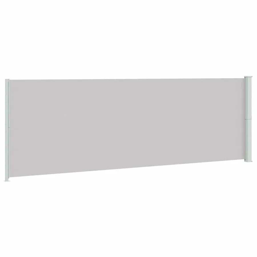 Auvent latéral rétractable de patio 200x600 cm Gris - 6