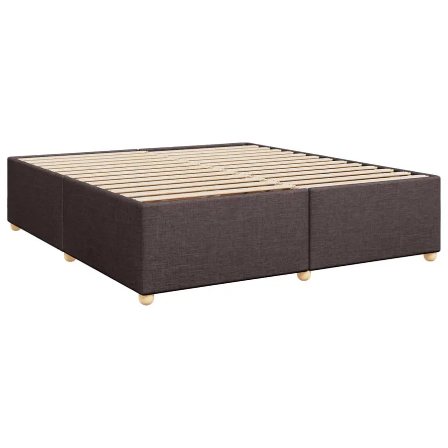 Sommier à lattes de lit avec matelas Marron foncé 180x200 cm - 7