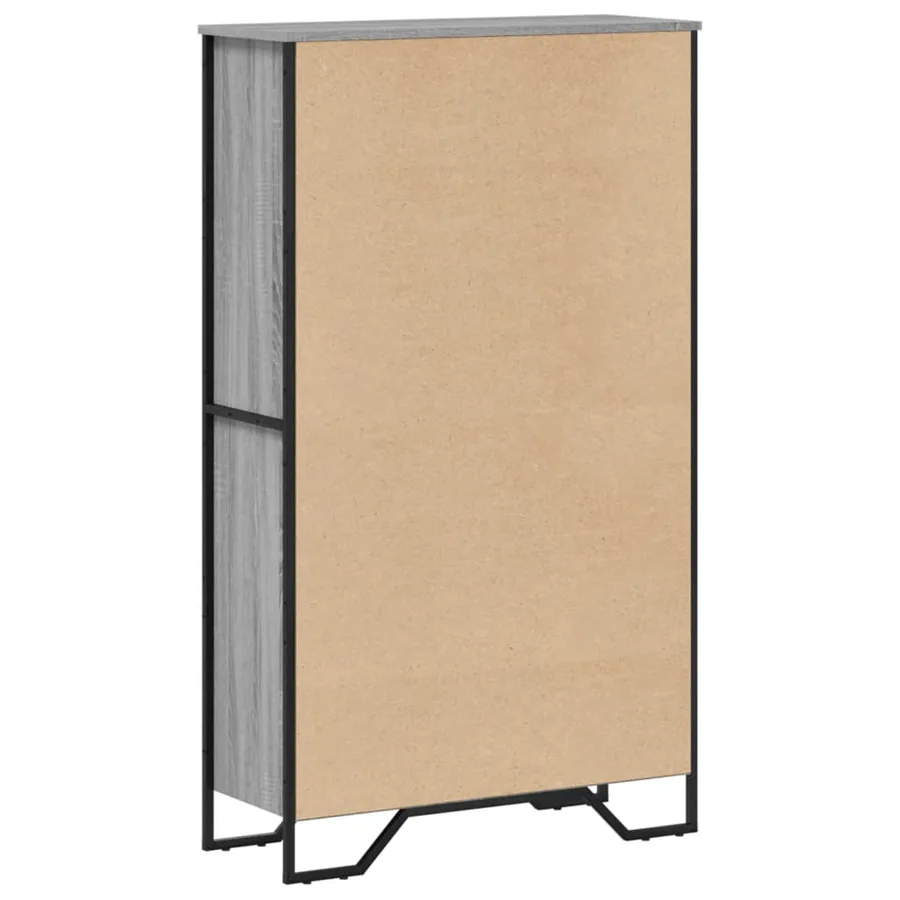 Bibliothèque sonoma gris 80x31x137,5 cm bois d'ingénierie - 6
