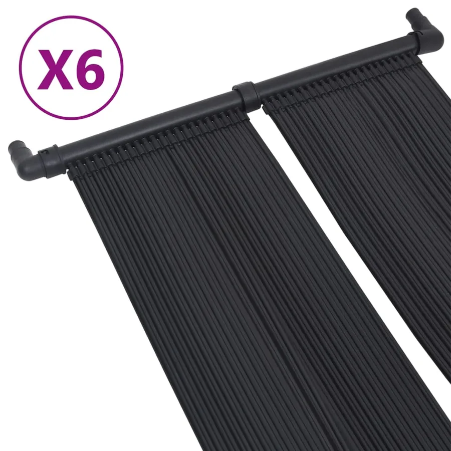 Panneaux solaires de chauffage de piscine 6 pcs 80x310 cm - 2