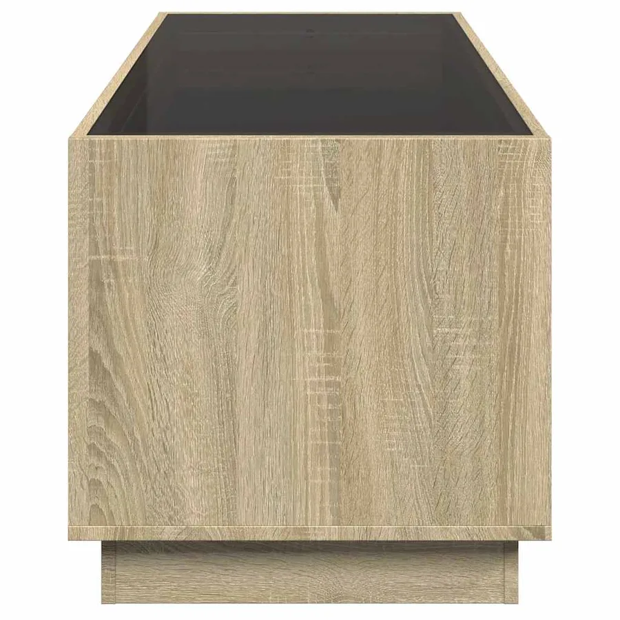 Table basse avec LED infini chêne sonoma 90x50x50 cm - 7