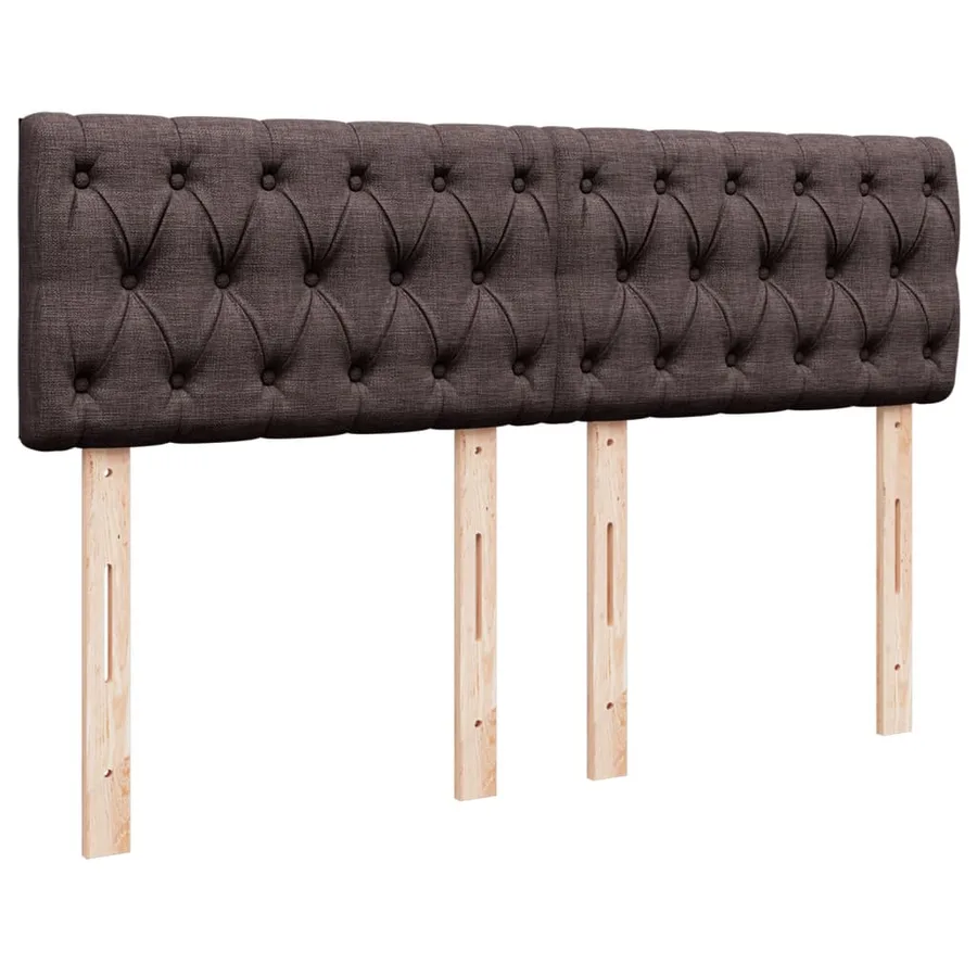 Sommier à lattes de lit avec matelas Marron foncé 140x190 cm - 12