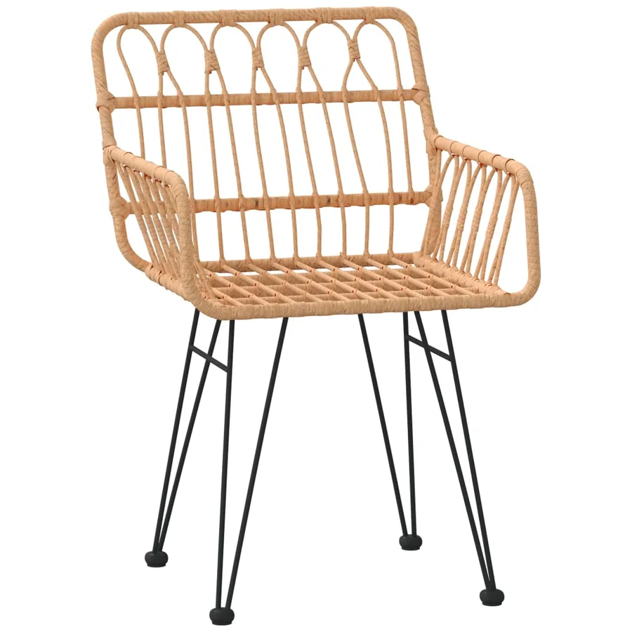Ensemble à manger de jardin 7 pcs Résine tressée - 5