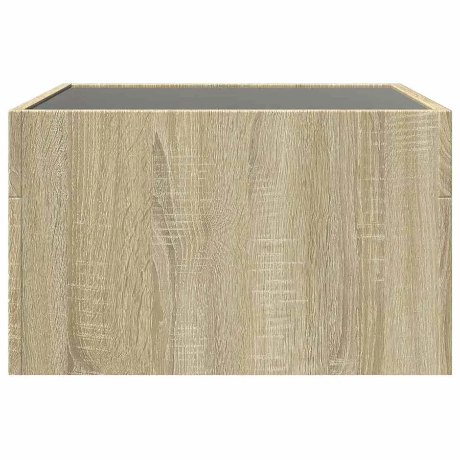 Table basse avec LED infini chêne sonoma 50x50x30 cm - 7