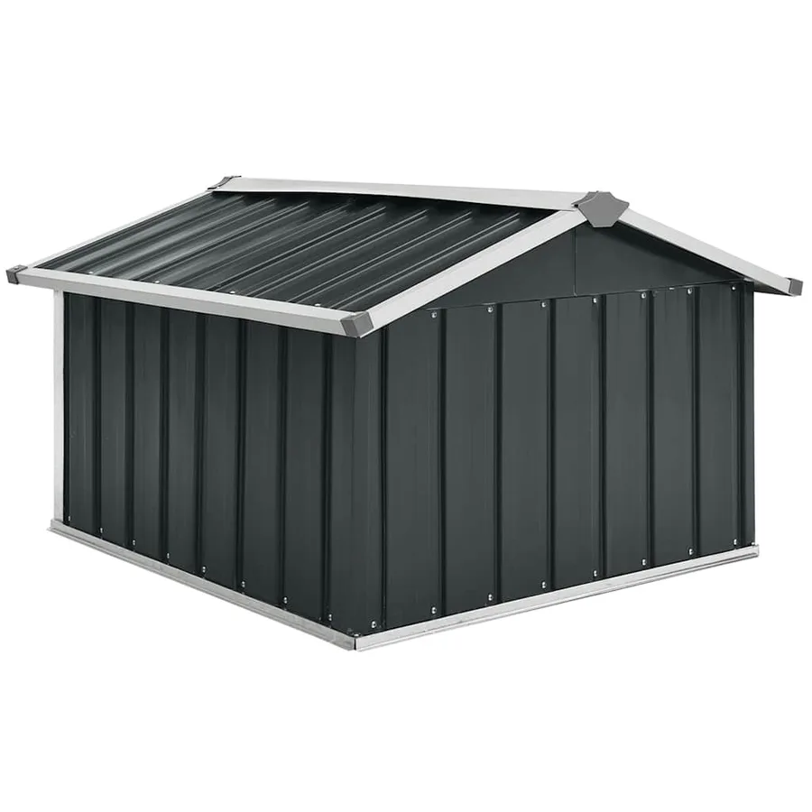Abri pour robot de jardin 92x97x63cm Acier galvanisé Anthracite - 5