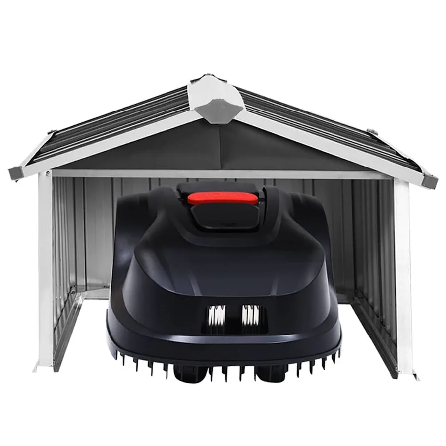 Abri pour robot de jardin 92x97x63cm Acier galvanisé Anthracite - 6